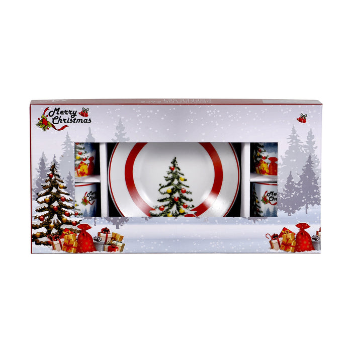 Conjunto 4 Chávenas Café 80ml Árvore de Natal