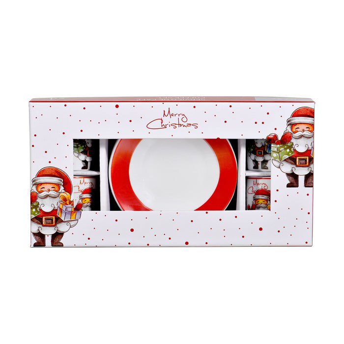 Conjunto 4 Chávenas Café 80ml Pai Natal com Prendas