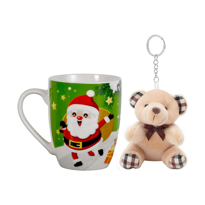 Caneca Pai Natal 320ml com Peluche