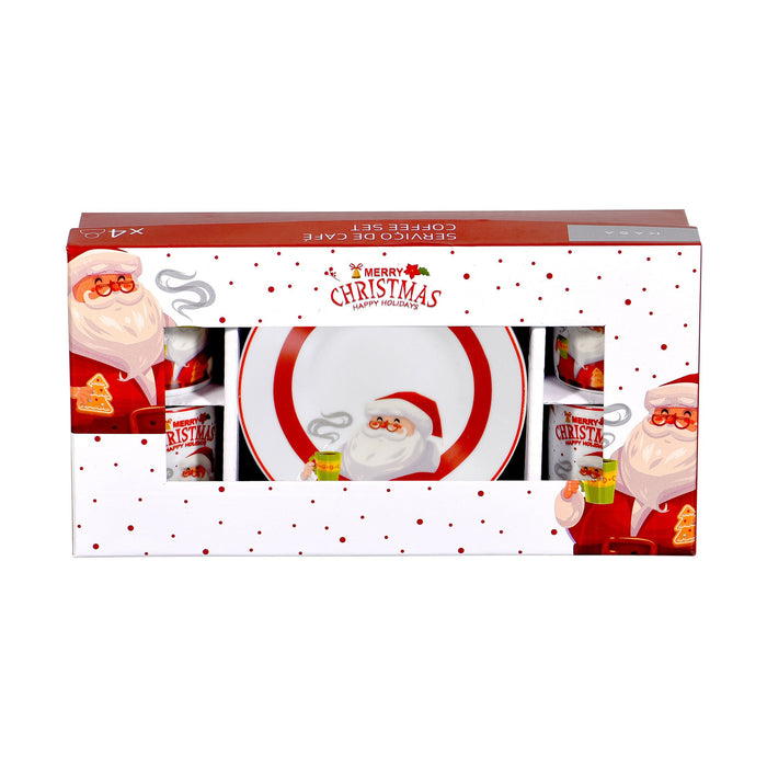 Conjunto 4 Chávenas Café 80ml Pai Natal