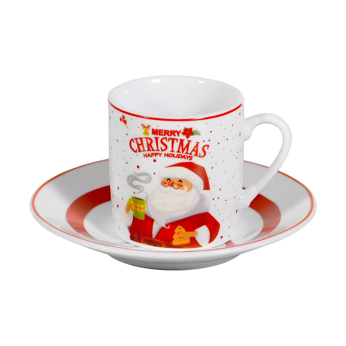 Conjunto 4 Chávenas Café 80ml Pai Natal