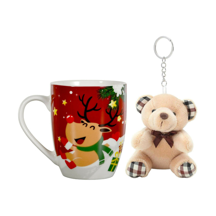 Caneca Rena 320ml com Peluche