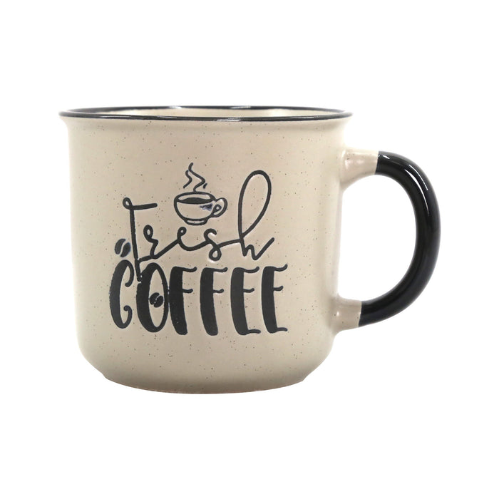 Caneca Bege 450ml Fresh Coffee