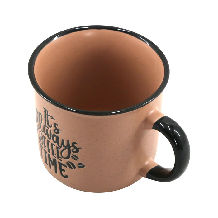 Caneca Castanha 450ml It's Always Coffee Time