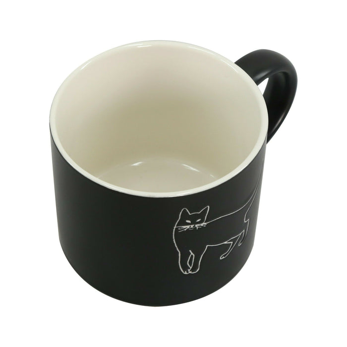 Caneca Preta 460ml Gato