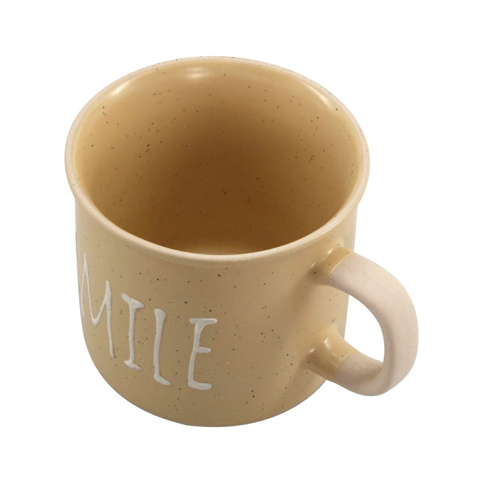 Caneca com Relevo 420ml Amarela Smile-Kasa-Home Story