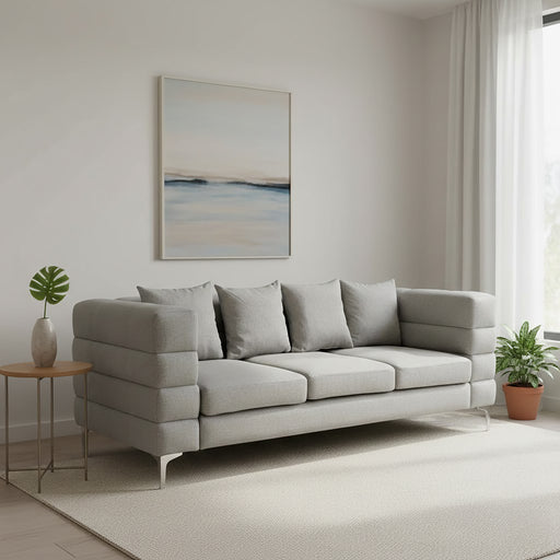 Sofá Story 3 Lugares Cinza-Kasa-Home Story