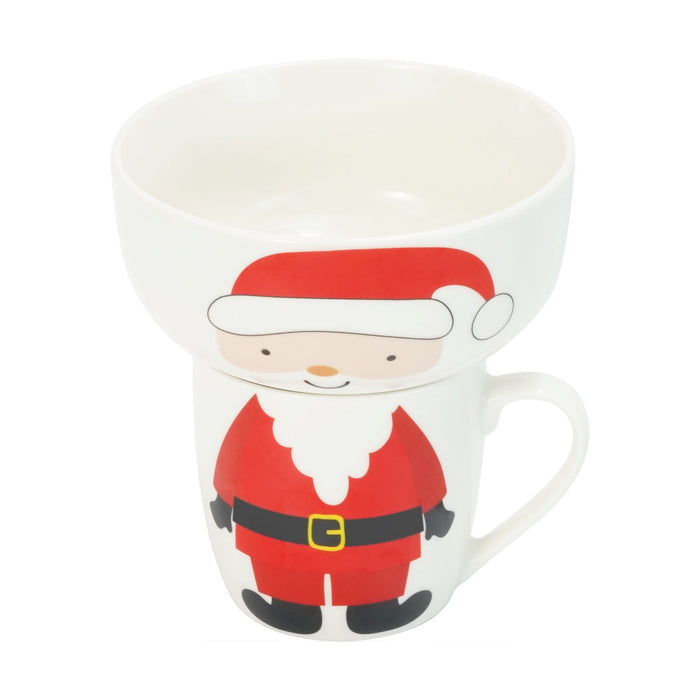 Conjunto Taça e Caneca Pai Natal