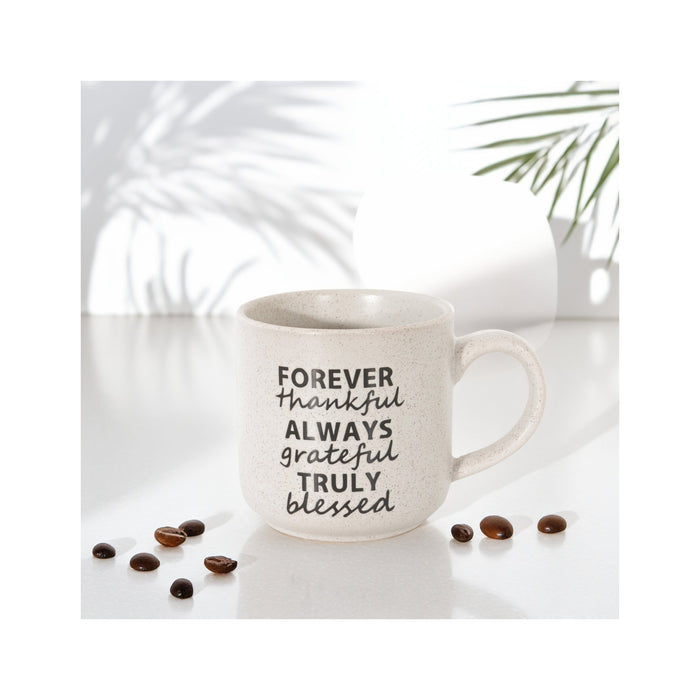 Caneca Branca 470ml Forever Thankful-Kasa-Home Story