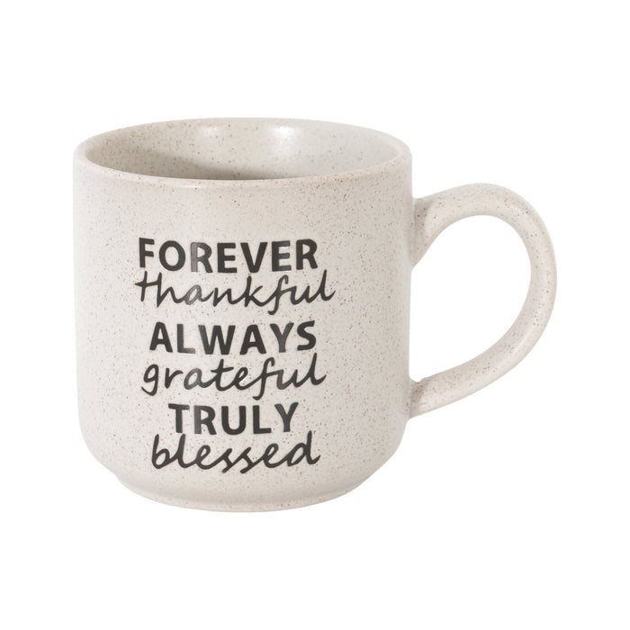 Caneca Branca 470ml Forever Thankful-Kasa-Home Story