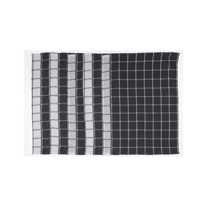 Conjunto 10 Panos Cozinha Cinza e Branco-Kasa-Home Story