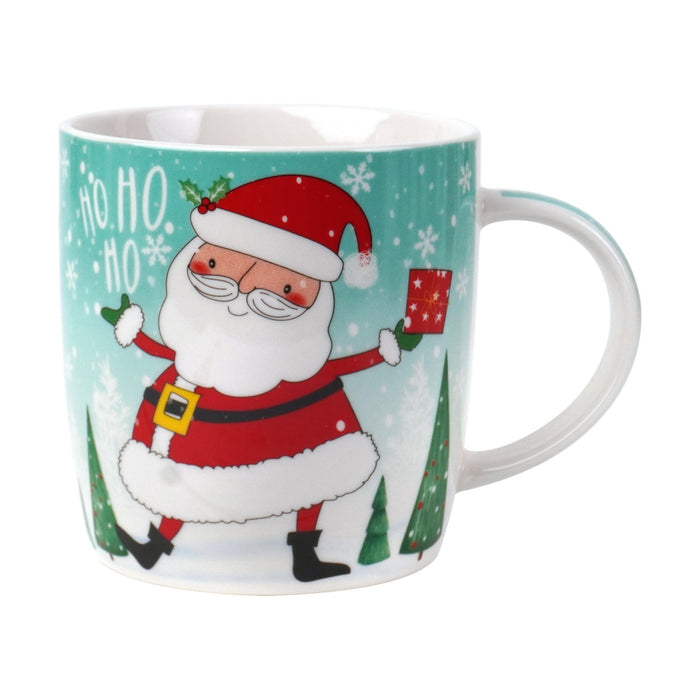 Caneca Pai Natal 360ml com Gift Box Vermelha