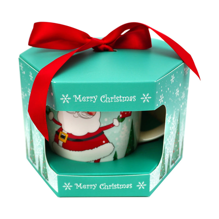 Caneca Pai Natal 360ml com Gift Box Vermelha