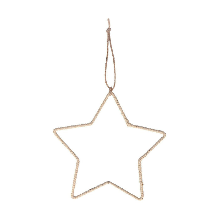 Estrela para Pendurar 25cm Natural