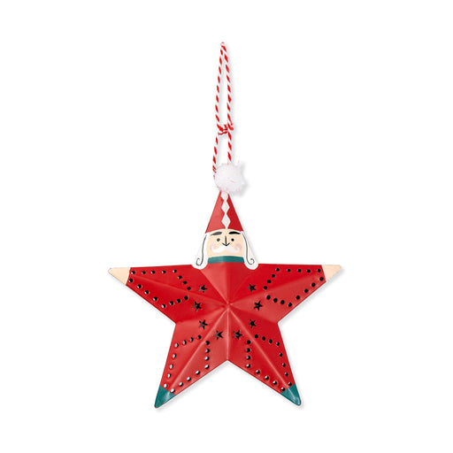 Ornamento Estrela e Boneco Metal-Kasa-Home Story