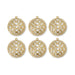 Conjunto 6 Bolas Ornamentais 6cm Gold-Kasa-Home Story