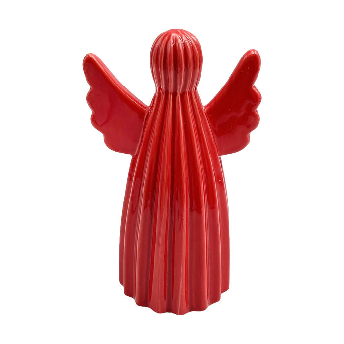 Anjo Cerâmica 17cm Vermelho Nordic