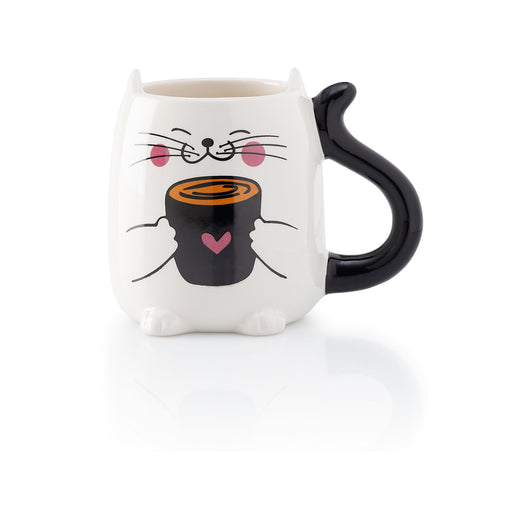 Caneca Gato Olhos Pretos com Asa e Cauda-Kasa-Home Story