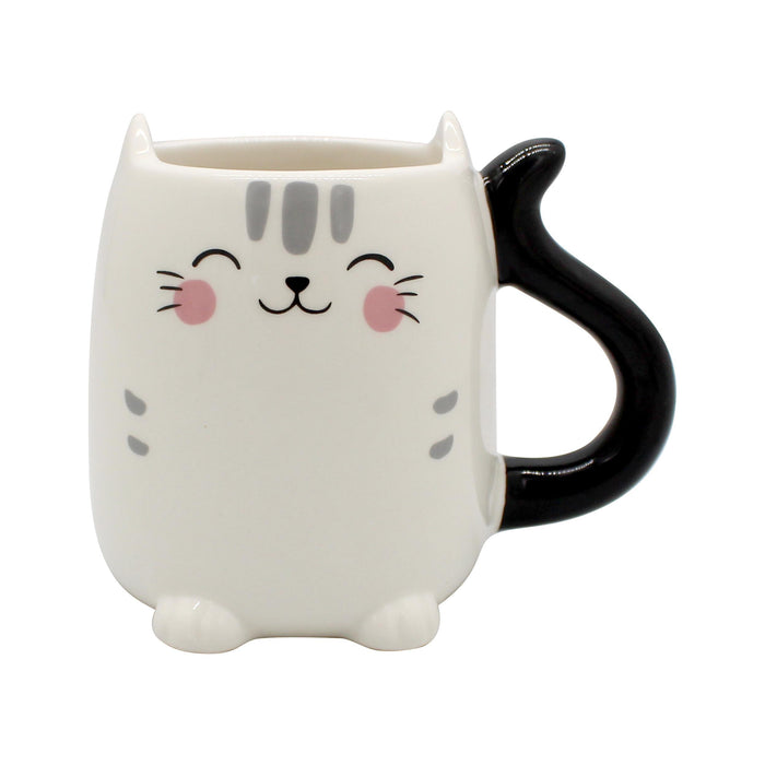 Caneca Gato a Sorrir com Asa e Cauda-Kasa-Home Story