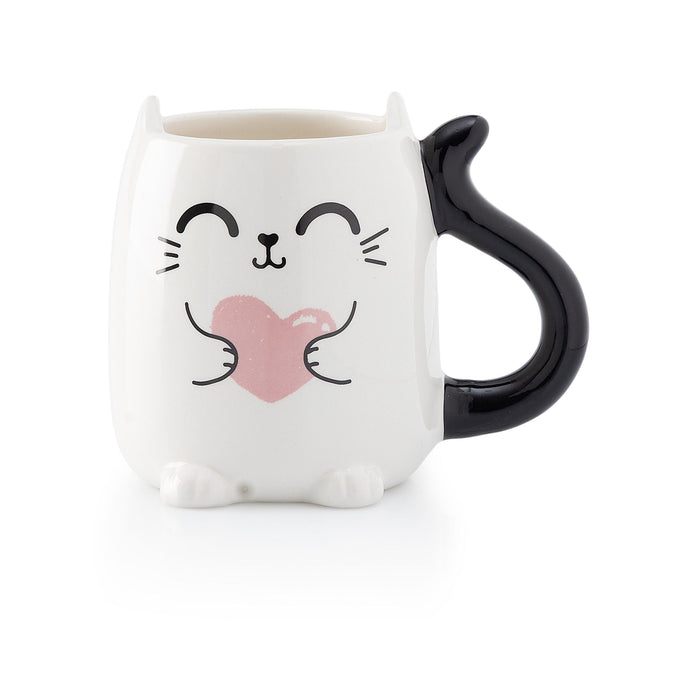 Caneca Gato Coração com Asa e Cauda-Kasa-Home Story