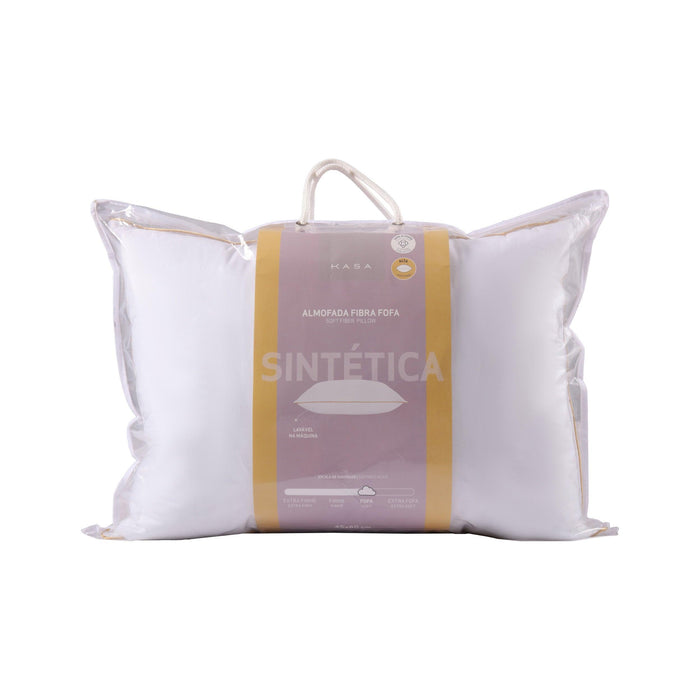 Almofada Fibra Alta Fofa 45x60cm Sintética-Kasa-Home Story