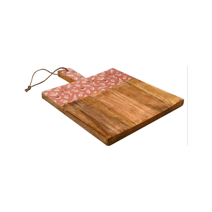 Tábua Madeira 40cm Flores Rosa-Kasa-Home Story