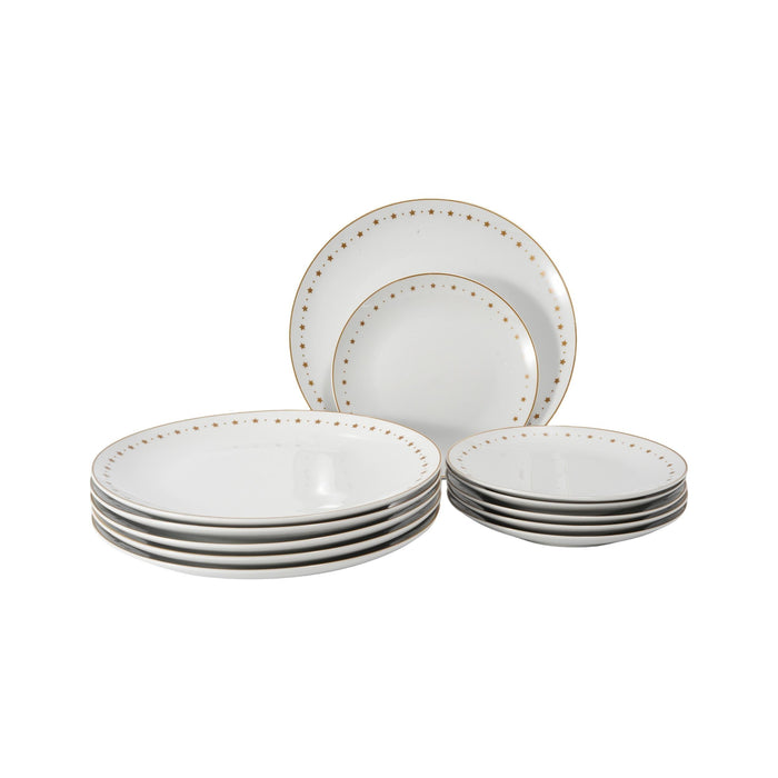 Serviço Seis Pessoas Estrelas Douradas-Kasa-Home Story