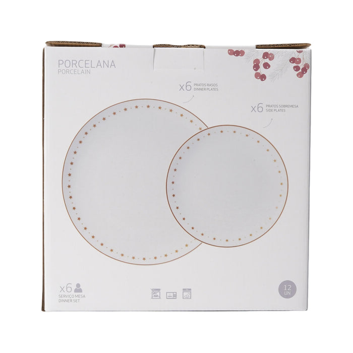 Serviço Seis Pessoas Estrelas Douradas-Kasa-Home Story