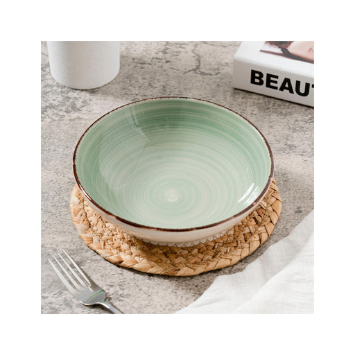 Prato Sopa Handpainted Verde Arouca-Kasa-Home Story