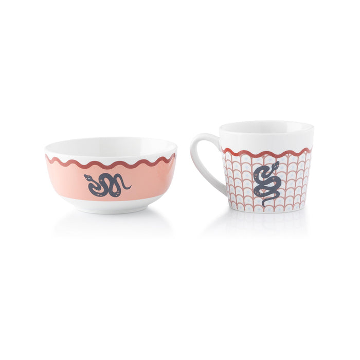 Conjunto Caneca e Taça Serpente Cosmos-Kasa-Home Story