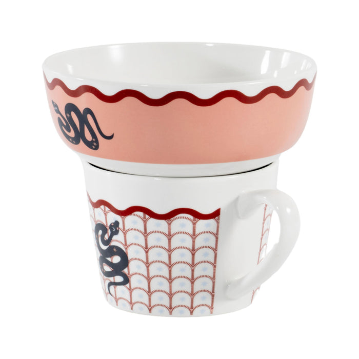 Conjunto Caneca e Taça Serpente Cosmos-Kasa-Home Story