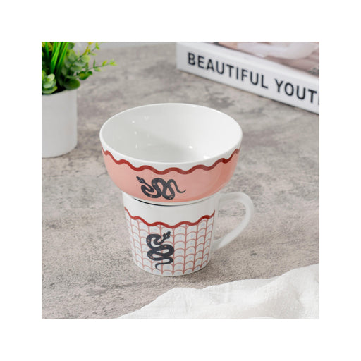 Conjunto Caneca e Taça Serpente Cosmos-Kasa-Home Story