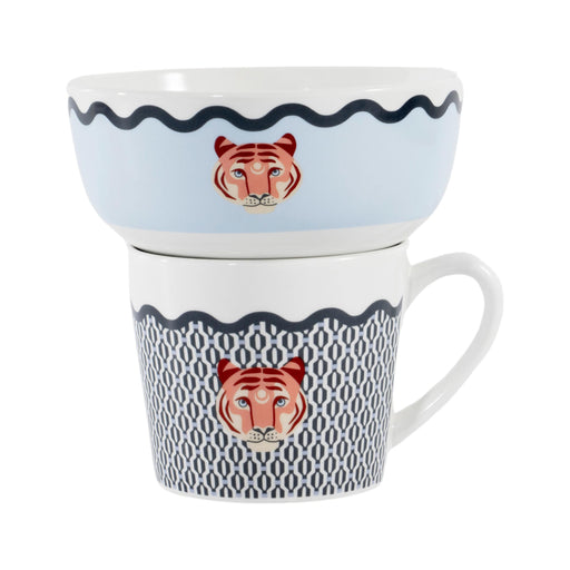 Conjunto Caneca e Taça Tigre Cosmos-Kasa-Home Story