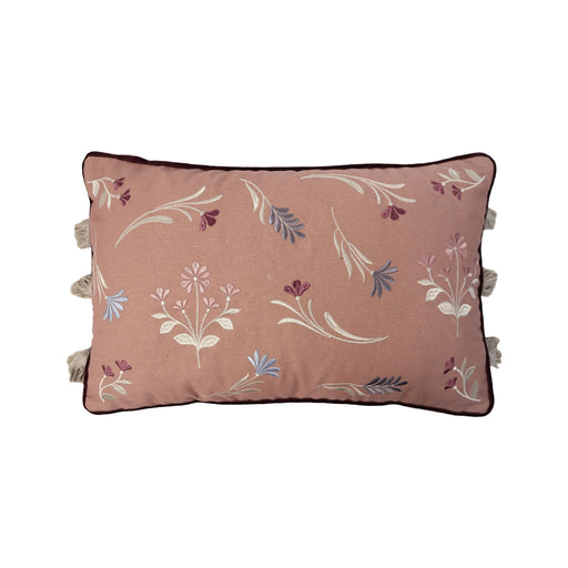 Almofada 30x50cm Flores Bordada Plantópia-Kasa-Home Story