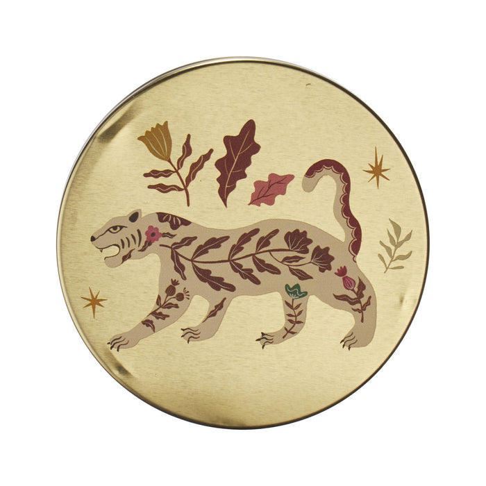 Vela Copo com Tampa Laranja Tigre Cosmos-Kasa-Home Story