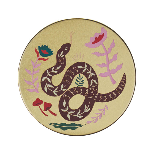 Vela Copo com Tampa Laranja Serpente Cosmos-Kasa-Home Story