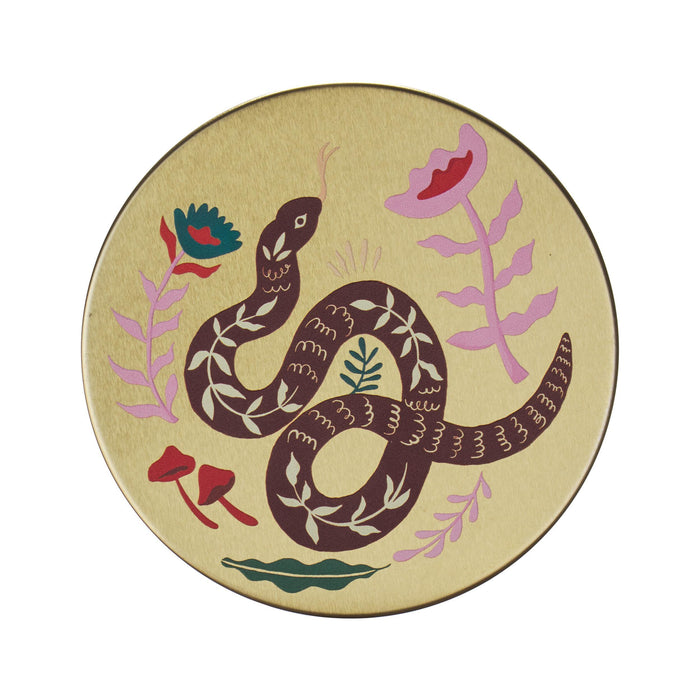 Vela Copo com Tampa Laranja Serpente Cosmos-Kasa-Home Story