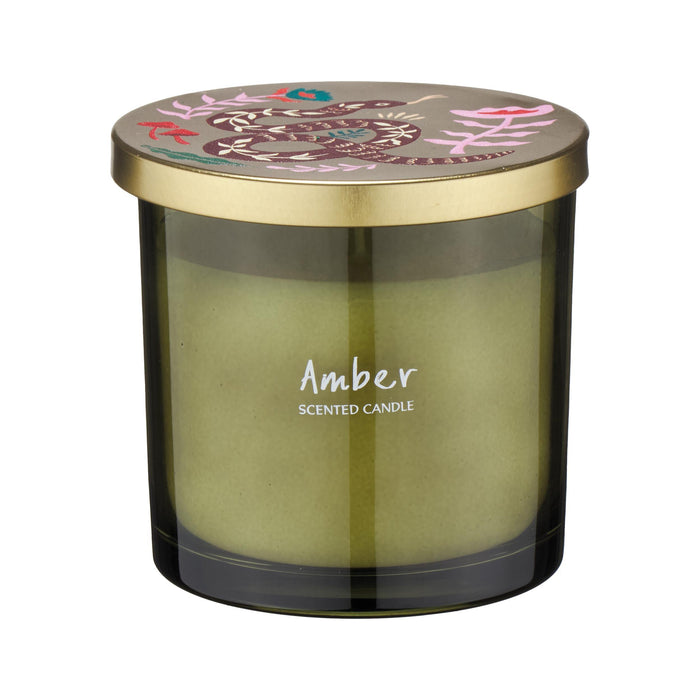 Vela Copo com Tampa Verde Serpente Cosmos-Kasa-Home Story