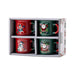 Conjunto 4 Chávenas Café Vintage Bonecos Natal-Kasa-Home Story