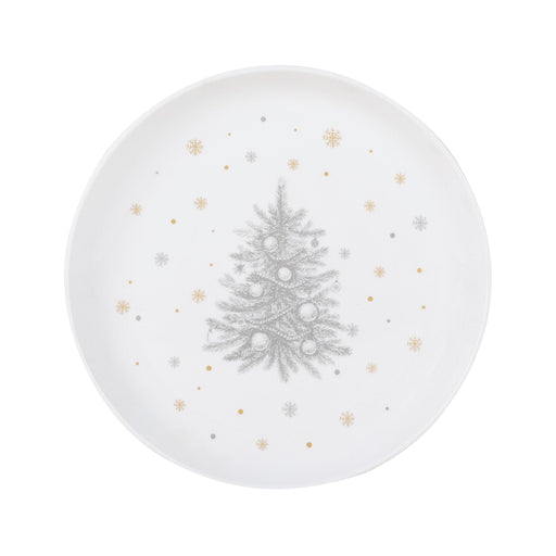 Prato Bolo Árvore Cinza e Gold-Kasa-Home Story