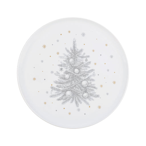 Prato Bolo Árvore Cinza e Gold-Kasa-Home Story