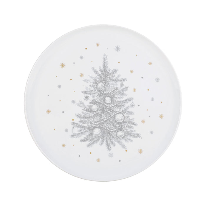 Prato Bolo Árvore Cinza e Gold-Kasa-Home Story