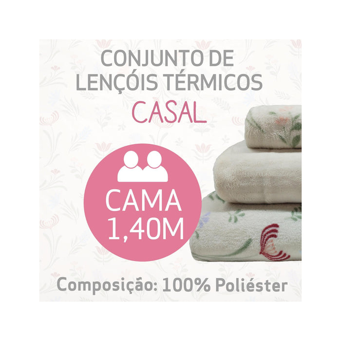 Conjunto Lençóis Coral Flores Plantópia-Kasa-Home Story