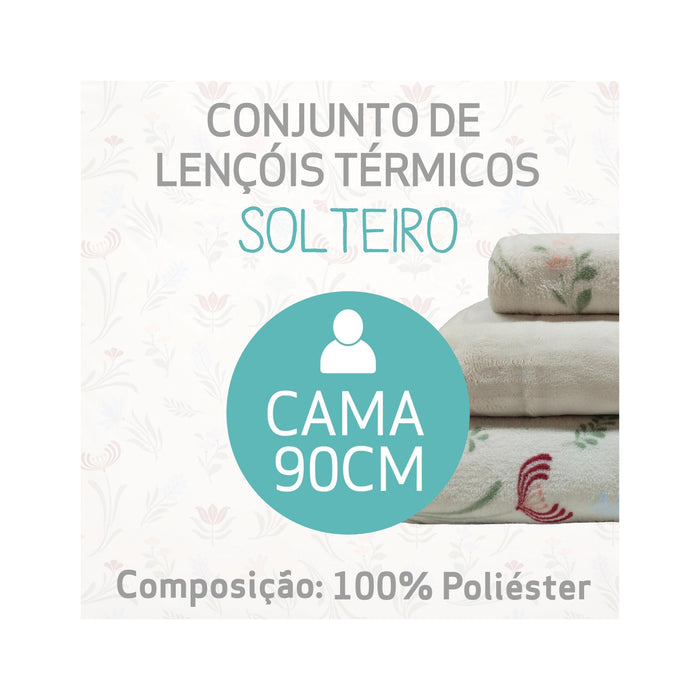 Conjunto Lençóis Coral Flores Plantópia-Kasa-Home Story