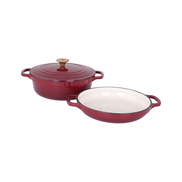 Caçarola Baixa e Frigideira Ferro Fundido-Kasa-Home Story