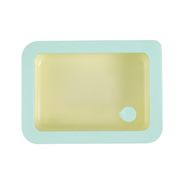 Caixa Hermética Retangular Vidro com Tampa Verde-Kasa-Home Story