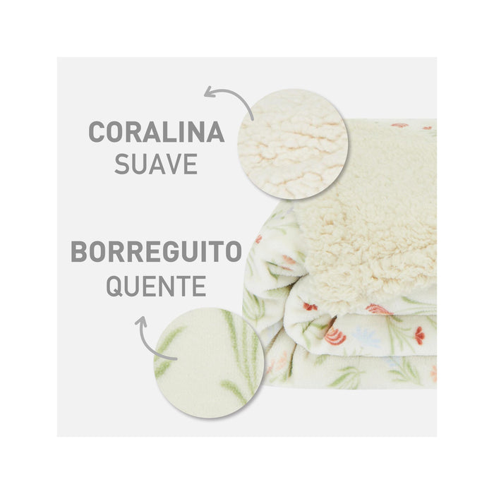 Manta Borreguito 130x160cm Plantópia-Kasa-Home Story