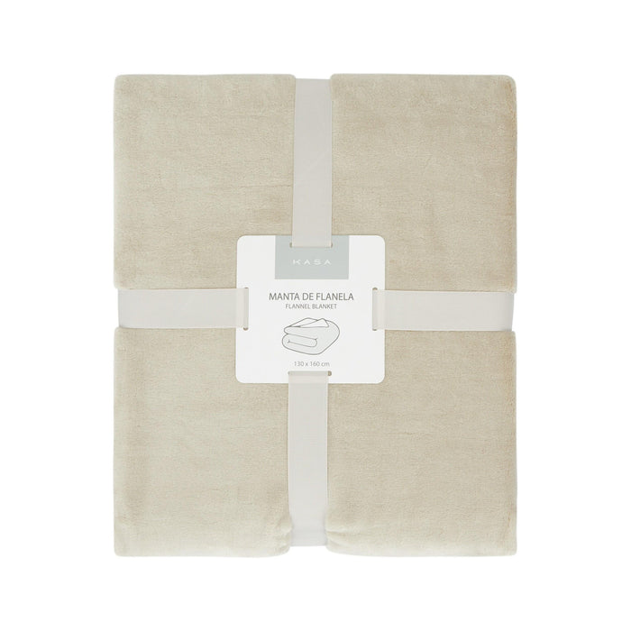 Manta Flanela 130x160cm Cinza-Kasa-Home Story