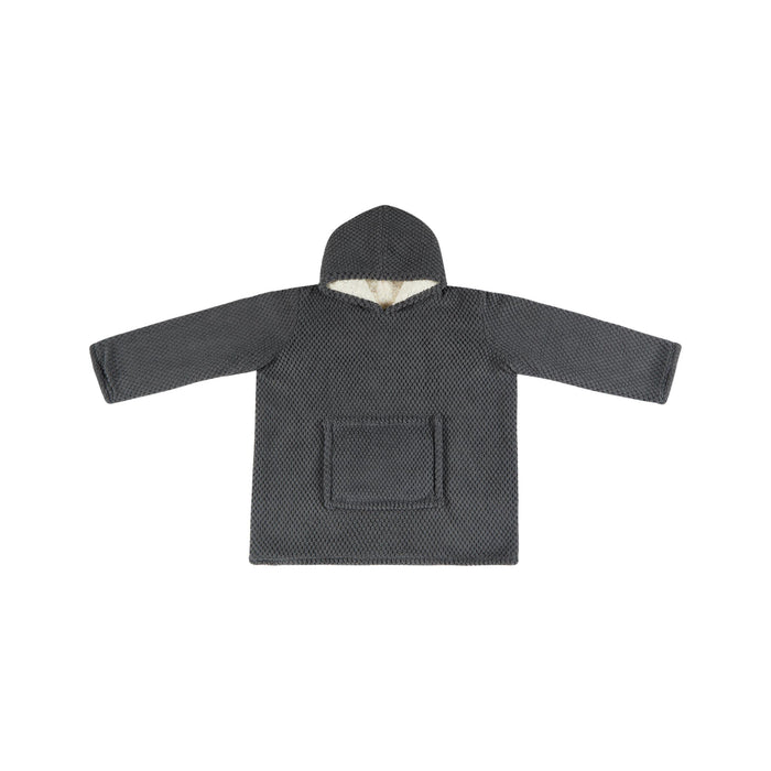 Hoodie Jacquard com Borreguito Cinza-Kasa-Home Story