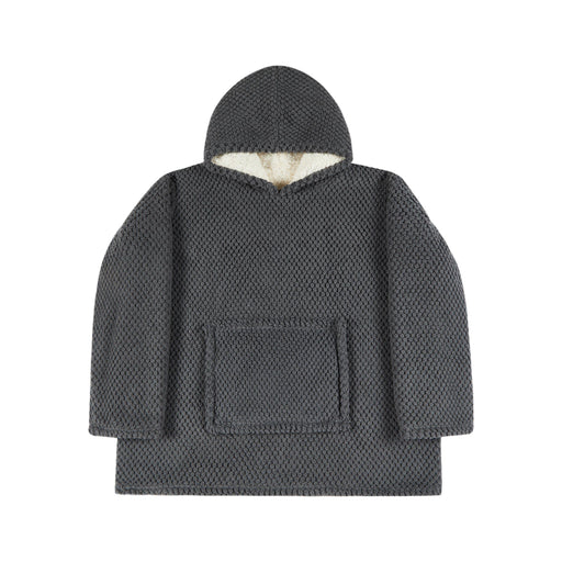 Hoodie Jacquard com Borreguito Cinza-Kasa-Home Story